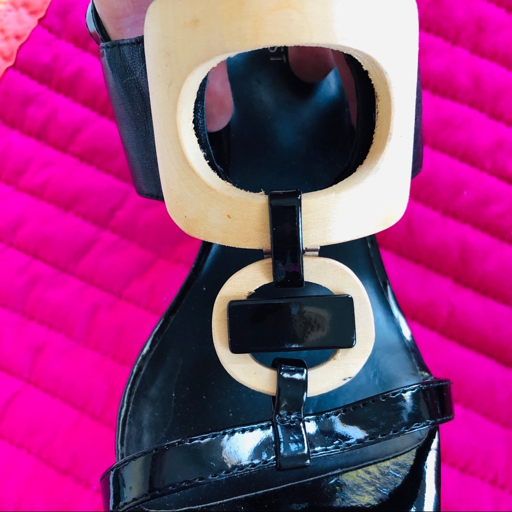 Nine West Shoes Chunky Heel Sandal size 7.5 - Picture 2 of 7